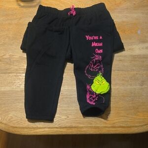 Black and Pink Jogger Sweatpants with Graphic Accents
